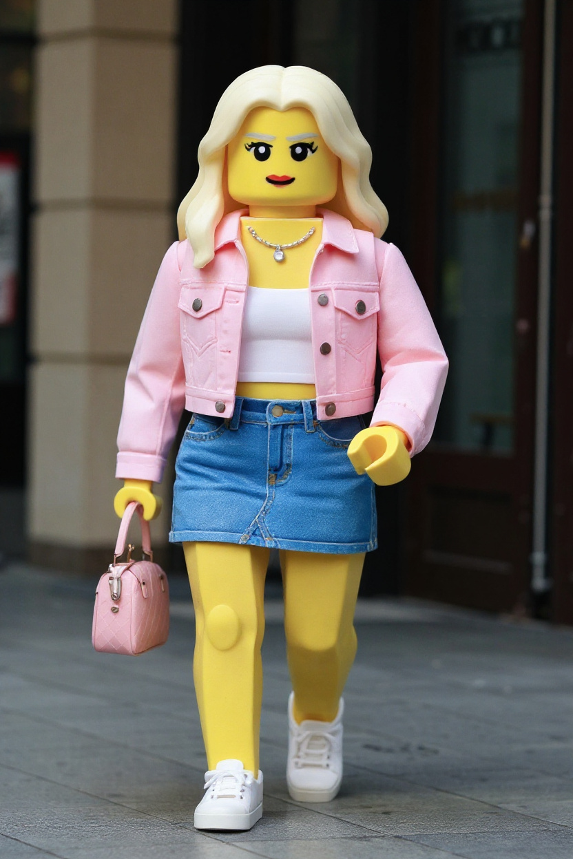 Complete LEGO scene transformation
